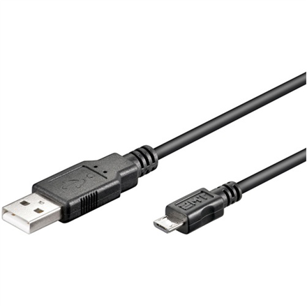 Kabel USB Logilink | Męski 5-pin Micro-USB Typ B | Męski Czarny 4-pin USB Typ A | 1,8 m | Gwarancja 24 m